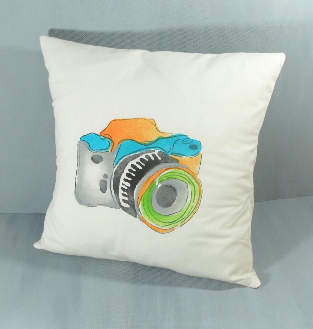 Quirky Camera Cushion